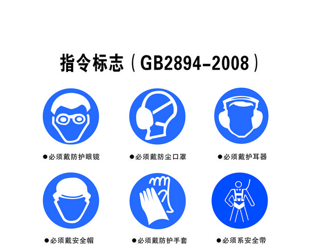 安全标志指令标志大全