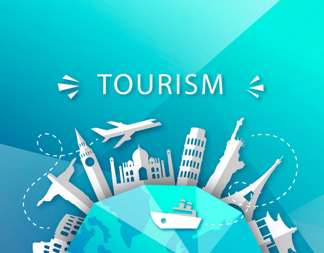 夏天旅游度假环球矢量素材