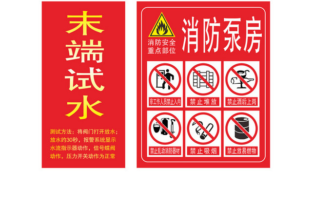消防安全禁止安全标识牌