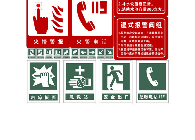 消防安全标识消防栓安全标识