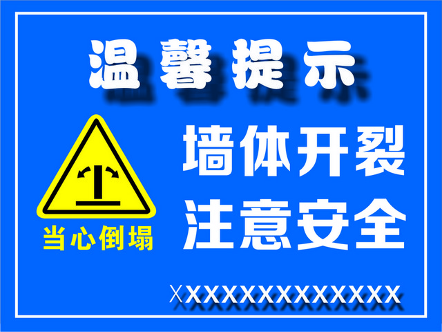 注意安全标志温馨提示当心倒塌