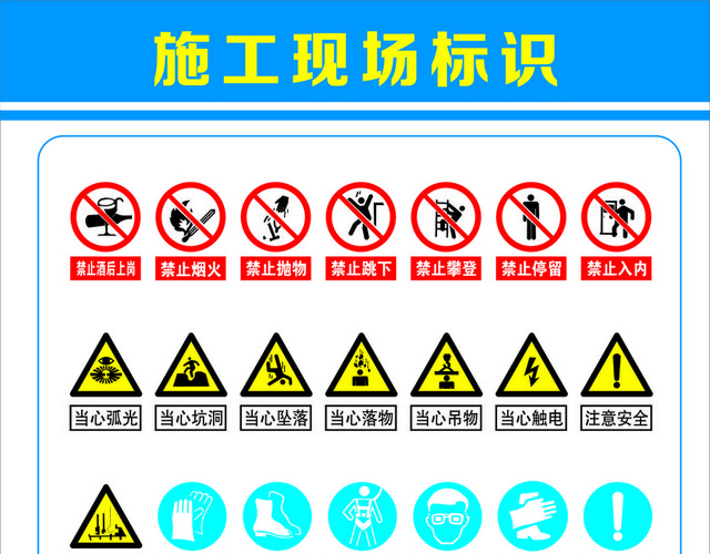 注意安全标志安全警示标识大全