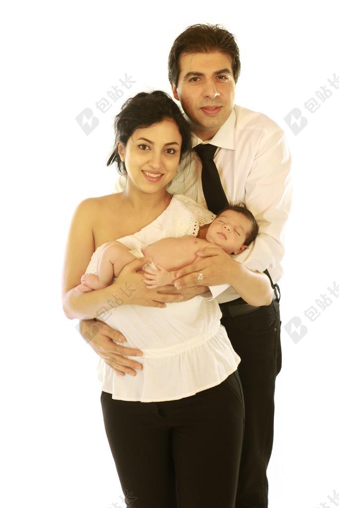 广告唯美母亲怀抱熟睡的婴儿背景图片