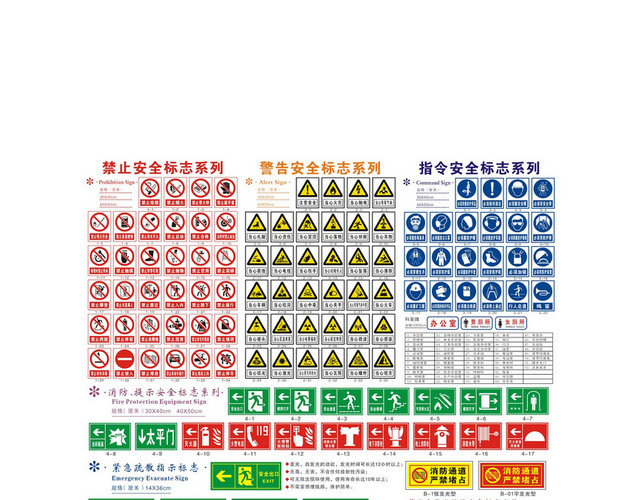 安全标志禁止警告安全标志系列指令安全标志