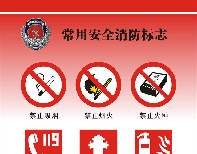 安全标志常用安全消防标志