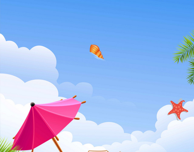 椰子树海滩夏天素材