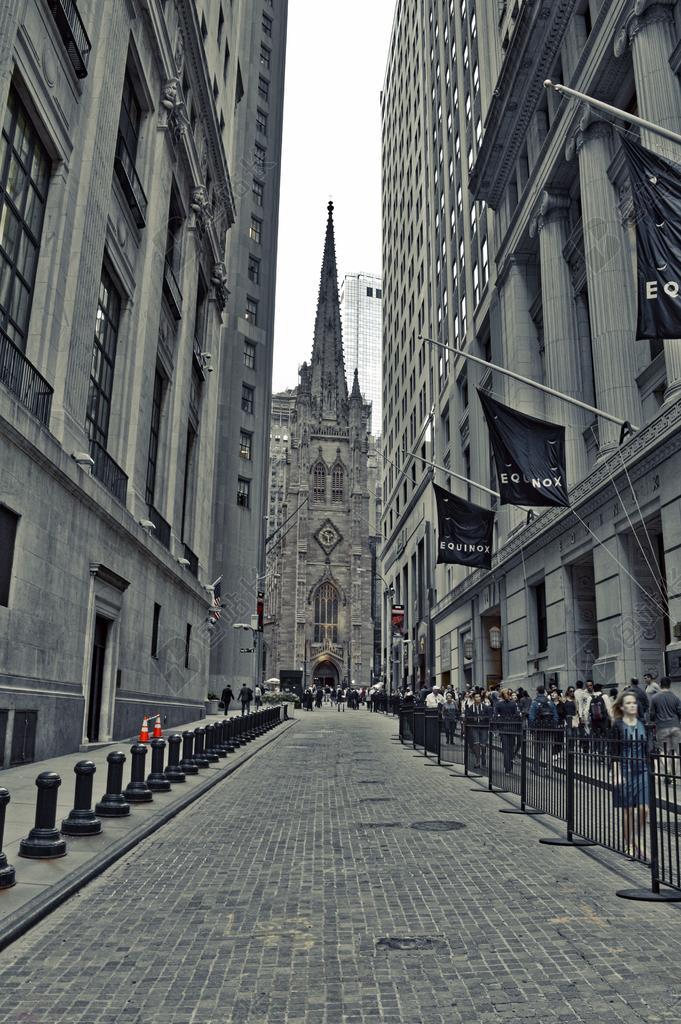 旅游自然纽约市市中心街头景色背景图片