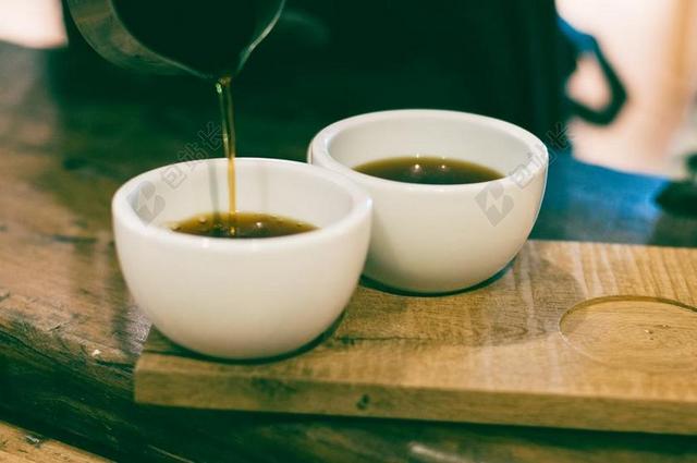 餐饮简约品茶背景图片
