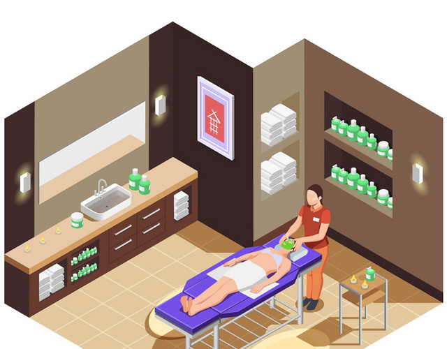 美容养生3D立体SPA素材