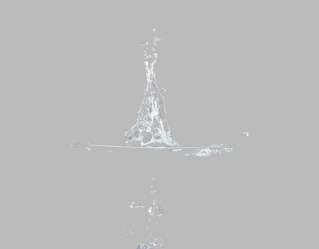 冰块喷水水喷溅素材