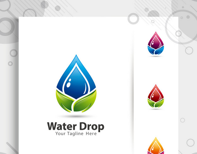 WATERDROP公司标识设计