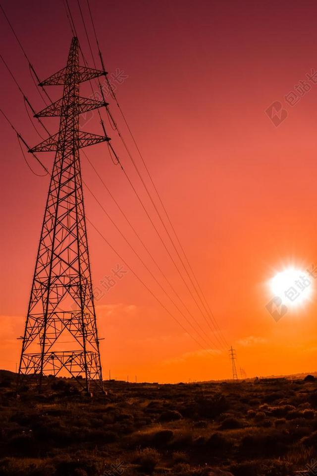 主塔 电力 权力 能源 太阳 下午 光 阳光 颜色