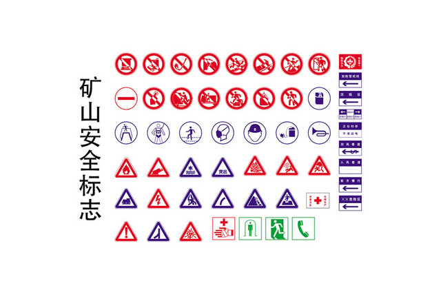 矿山安全警示标志正在检修标志牌