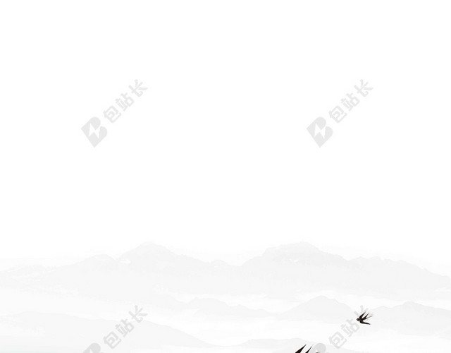 白色鸟书本山水风景卡通决战高考倒计时海报背景