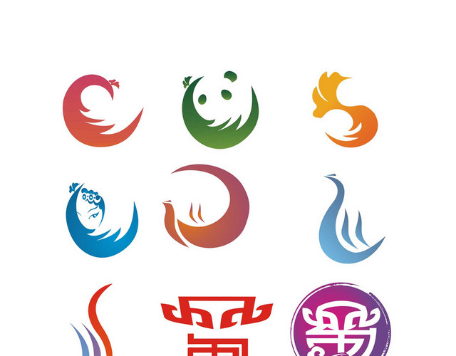 成都标识熊猫LOGO