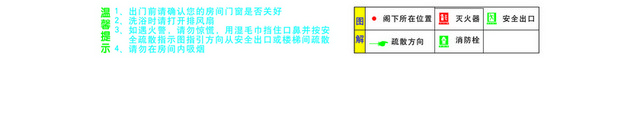 安全疏散旅馆安全疏散指示图