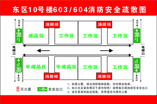 安全疏散消防安全通道安全疏散图