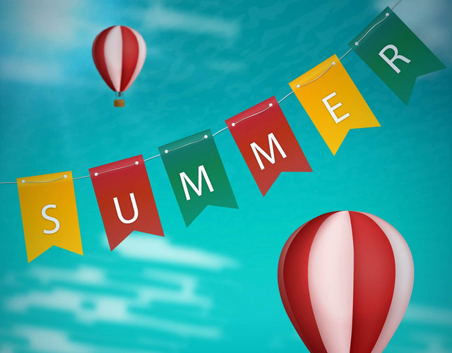 夏天夏季氢气球素材