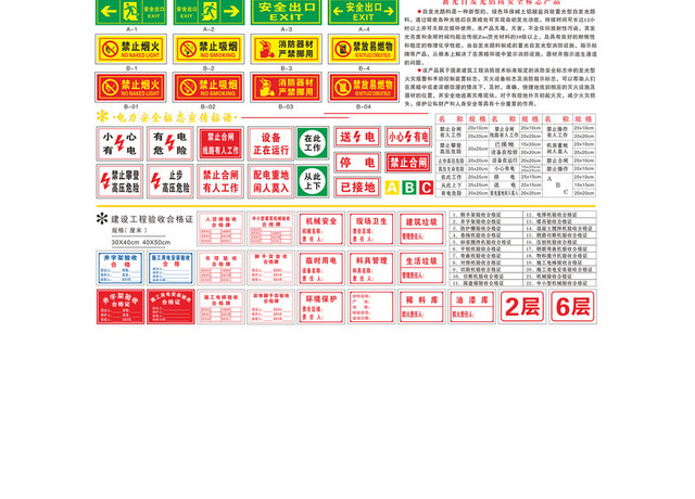 安全标识牌标志大全