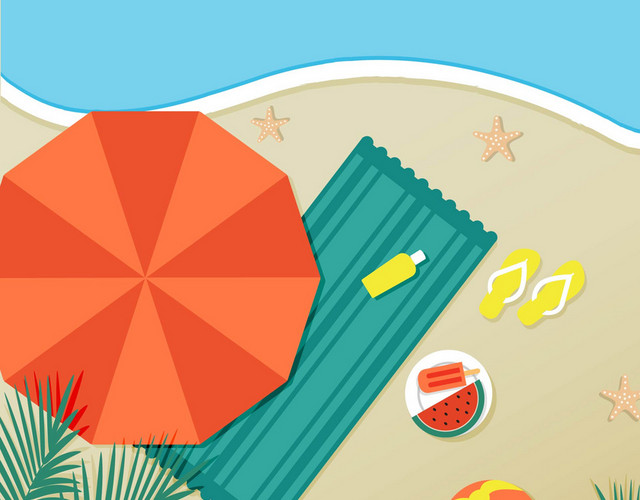 夏天夏季沙滩阳光素材
