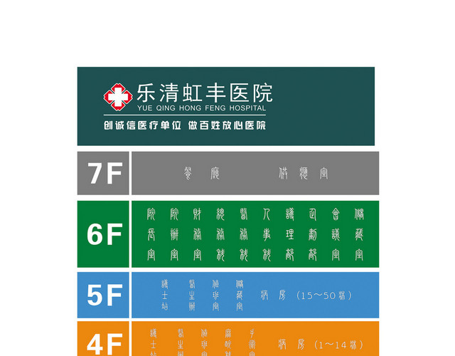 楼层指示牌医院楼层索引标志牌