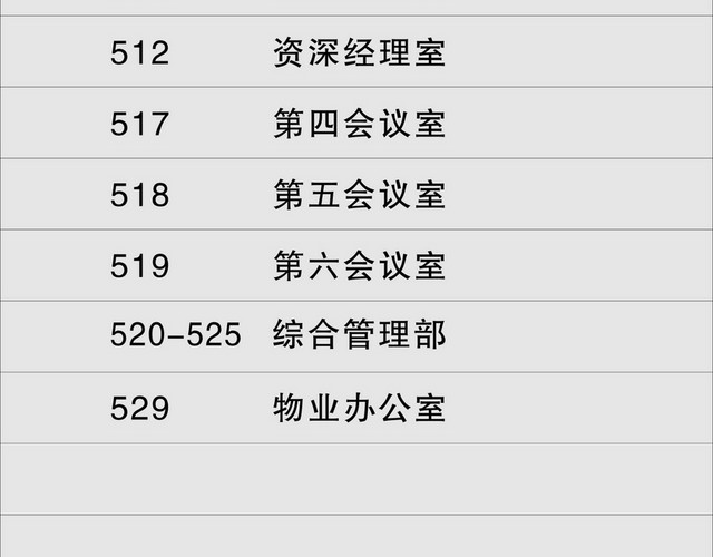 楼层指示牌银行楼层索引标志牌