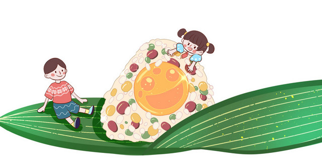 端午节粽子插画素材