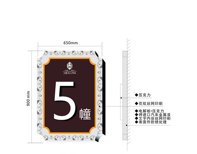 标牌标识楼栋牌
