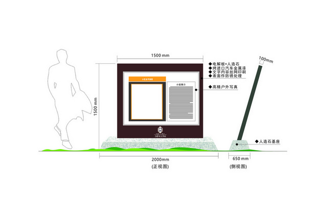 标牌标识小区简介标识牌