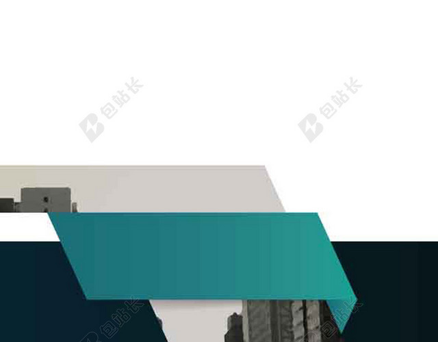 白色蓝黑方格企业画册封面背景