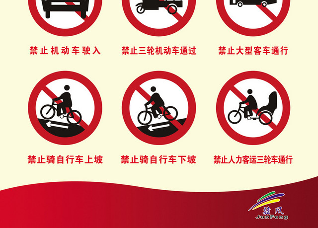 禁令标志禁止通行标志牌