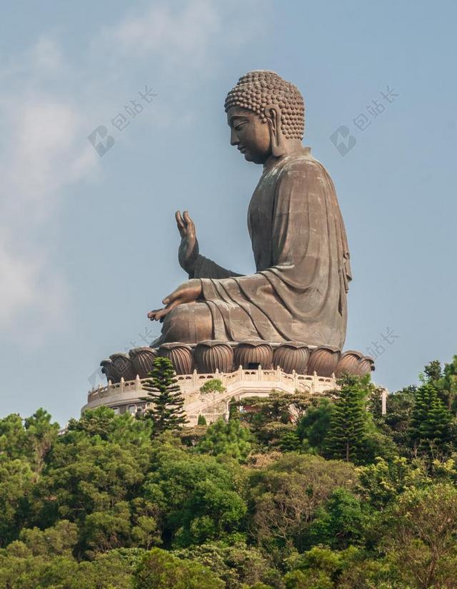 建筑时尚大佛天坛巨大的雕像背景图片