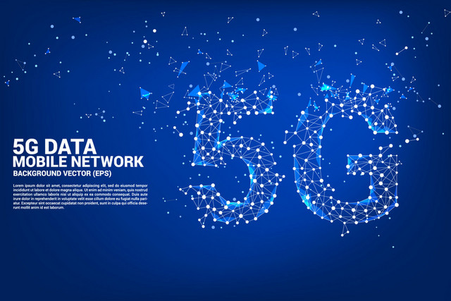 科技背景互联网5G高科技信息时代蓝色素材