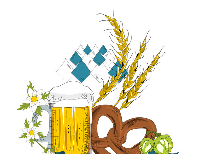 庆祝狂欢啤酒夏天素材