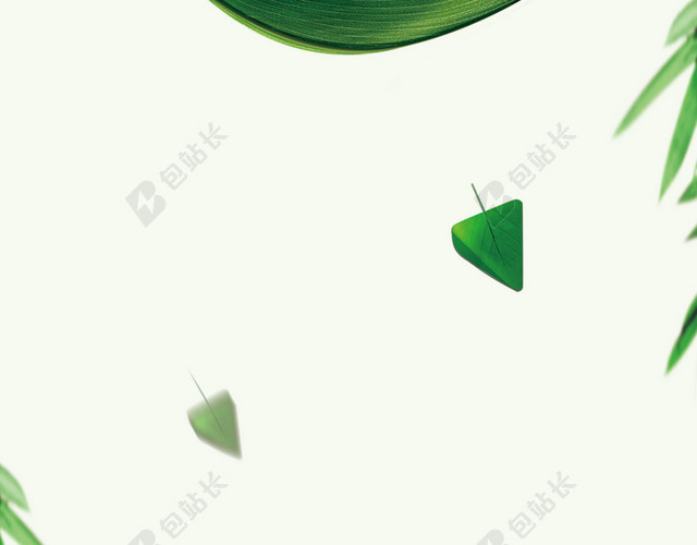 清新卡通粽子绿色龙舟特价端午节促销海报背景