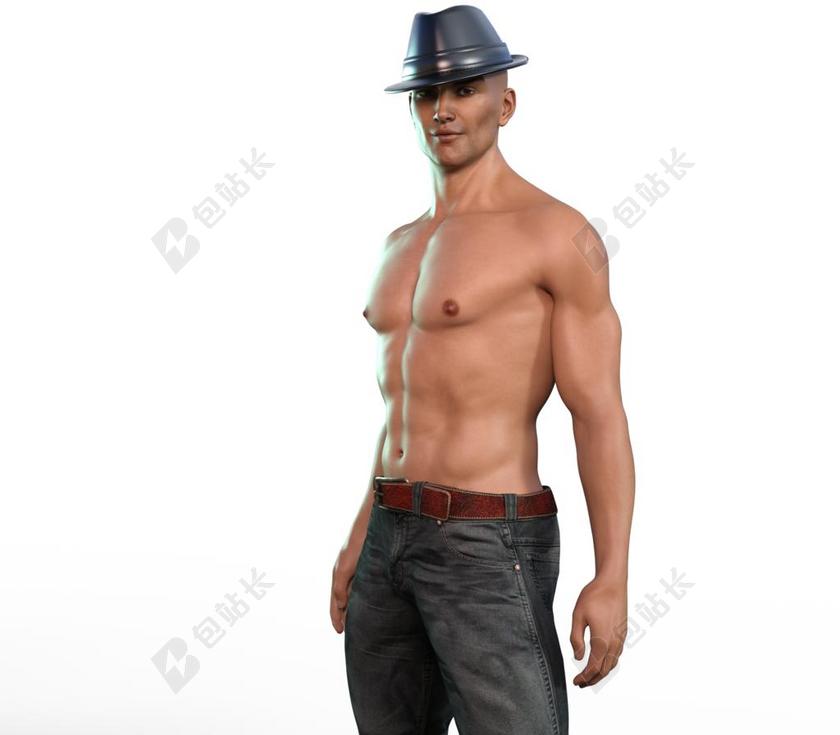 广告时尚男性健身模特背景图片