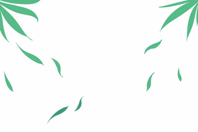 端午节飘散竹叶素材