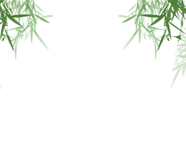 竹子波浪端午节素材