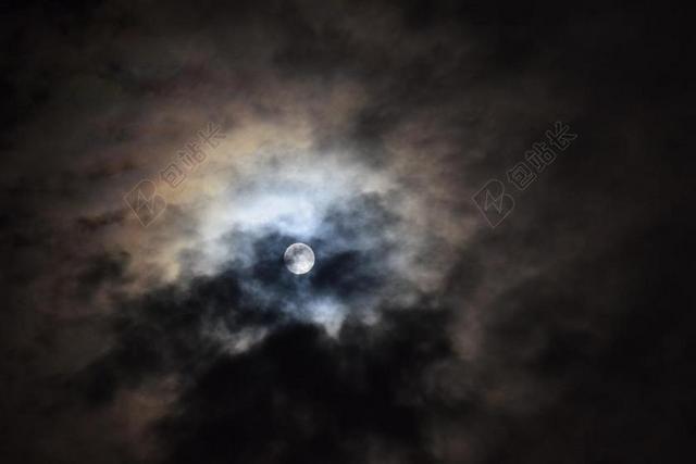 月亮 满月 卢纳 天体 全 夜 天空 空间 黑暗 月光