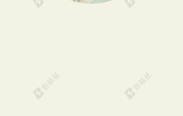白色渐变背景手绘花朵绿叶简约二十四节气芒种海报