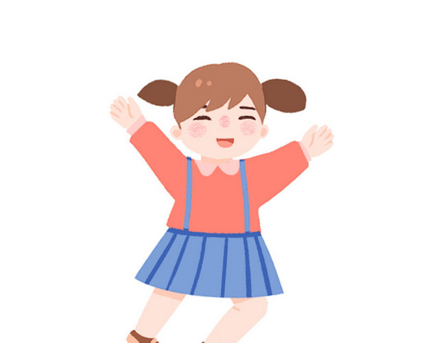 小女孩卡通人物素材