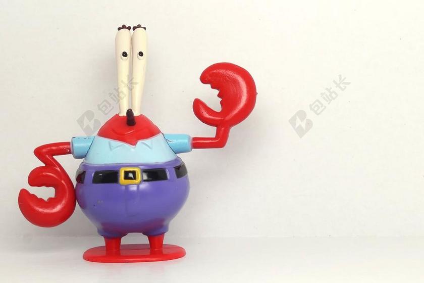 广告时尚螃蟹先生背景图片