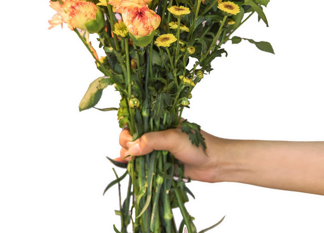 花束玫瑰小雏菊菊花鲜花浪漫芬芳PNG素材