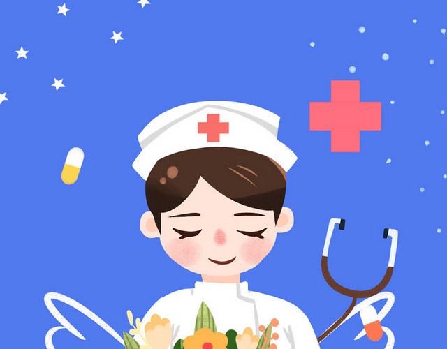 护士节护士插画人物素材