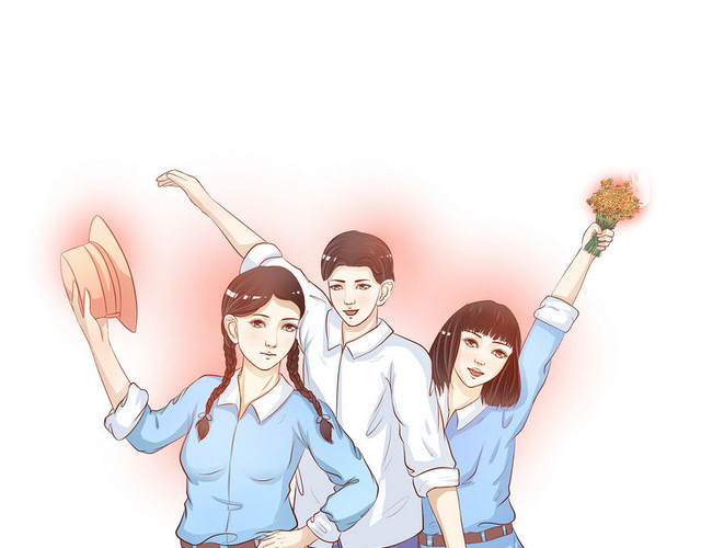 五一劳动节人物插画素材