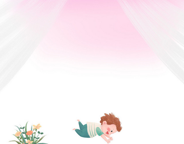 父亲节家庭父子互动插画素材