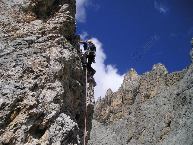 运动户外高山攀登背景图片