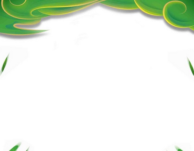 粽叶竹叶边框端午节素材