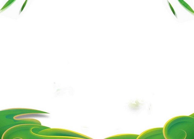 粽叶竹叶边框端午节素材