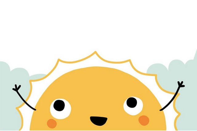 太阳夏天夏日太阳小手宝宝PNG素材
